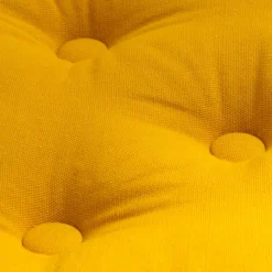 EMINZA Coussin de sol coton (60 x 60 cm) Pixel Jaune moutarde Hot
