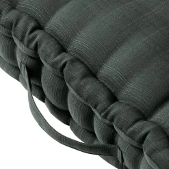 EMINZA Coussin de sol extérieur capitonné (50 x 50 cm) Sunset Gris Anthracite New