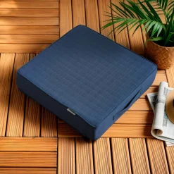 EMINZA Coussin de sol extérieur déhoussable (45 x 45 cm) Sunset Bleu nuit Outlet