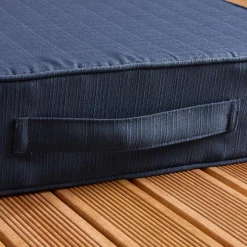 EMINZA Coussin de sol extérieur déhoussable (45 x 45 cm) Sunset Bleu nuit Outlet