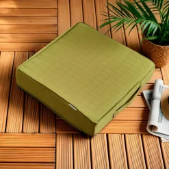EMINZA Coussin de sol extérieur déhoussable (45 x 45 cm) Sunset Vert olive Sale