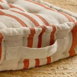 EMINZA Coussin de sol extérieur (45 x H10 cm) Nautira Orange Hot
