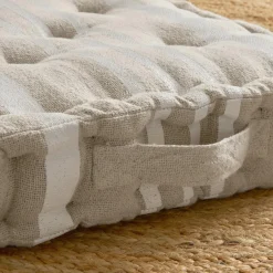 EMINZA Coussin de sol extérieur (45 x H10 cm) Nautira Ecru New
