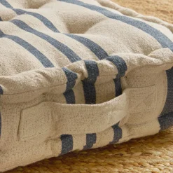 EMINZA Coussin de sol extérieur (45 x H10 cm) Nautira Bleu marine New