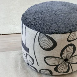 STOF Coussin de sol haut en coton (40 cm) Tilda Gris Clearance