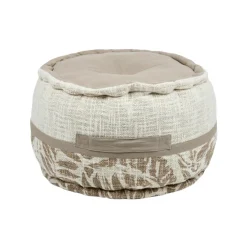 STOF Coussin de sol rond coton haut (40 x 30 cm) Hemera Taupe Hot