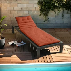 EMINZA Coussin de transat capitonné (180 x 60 cm) Sunset Terracotta Discount
