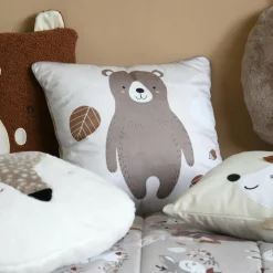 STOF Coussin enfant carré (40 x 40 cm) Gabin Taupe Best