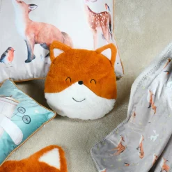 STOF Coussin enfant fausse fourrure (30 x 25 cm) Ferdinand Orange Outlet