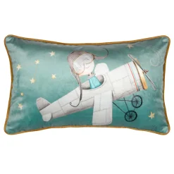 STOF Coussin enfant rectangulaire (30 x 50 cm) Ferdinand Vert Best
