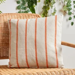 EMINZA Coussin extérieur carré toile de coton (50 x 50 cm) Ocealys Corail Orange Sale