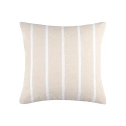 EMINZA Coussin extérieur carré toile de coton (50 x 50 cm) Ocealys Blanc New