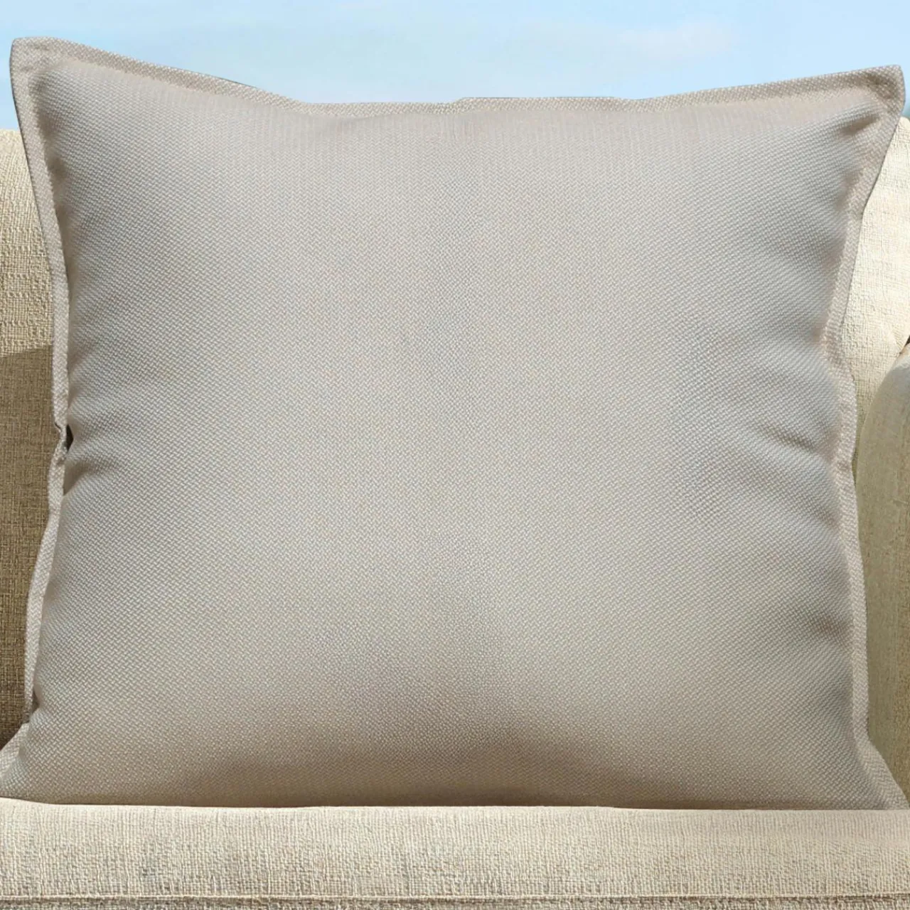 MOBELLIA Coussin extérieur carré (45 x 45 cm) Boraé Taupe Clearance