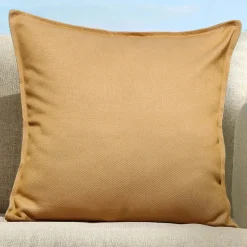 MOBELLIA Coussin extérieur carré (45 x 45 cm) Boraé Ocre Jaune ocre Sale