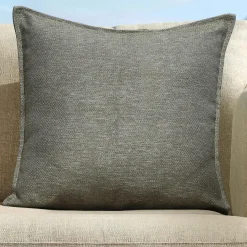 MOBELLIA Coussin extérieur carré (60 x 60 cm) Kalena Vert olive