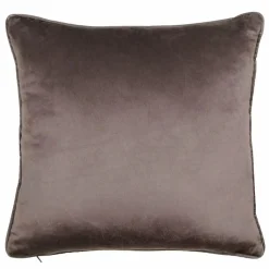 LOVELY CASA Coussin Noël carré (40 cm) Joyeux Marron Chocolat Hot