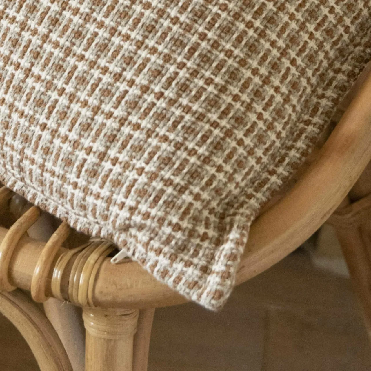 EMINZA Coussin rectangulaire coton (50 x 80 cm) Marius Marron Clearance