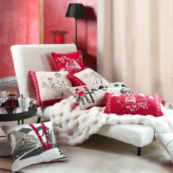 STOF Coussin rectangulaire coton (35 x 60 cm) Villard Multicolore Hot