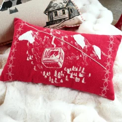 STOF Coussin rectangulaire coton (30 x 50 cm) Villard Rouge Clearance