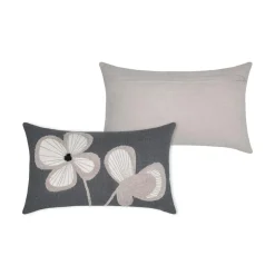 STOF Coussin rectangulaire coton (30 x 50 cm) Tilda ardoise Gris Outlet