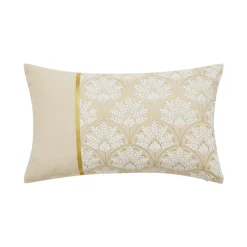 douceur d'intu017drieur Coussin rectangulaire coton (30 x 50 cm) Majestia Beige Outlet