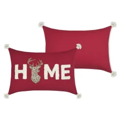 STOF Coussin rectangulaire coton (35 x 50 cm) Finna Rouge