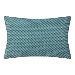ATMOSPHERA Coussin rectangulaire coton (30 x 50 cm) Otto Bleu canard Hot