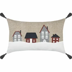 LOVELY CASA Coussin rectangulaire coton (30 x 50 cm) Cornouailles Beige Best