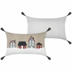 LOVELY CASA Coussin rectangulaire coton (30 x 50 cm) Cornouailles Beige Best