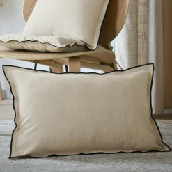 STOF Coussin rectangulaire coton (40 x 60 cm) Helios Ecru New