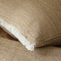 EMINZA Coussin rectangulaire coton texturé (50 x 80 cm) Jamy Marron Hot