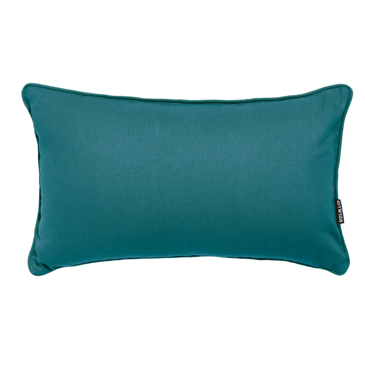 EMINZA Coussin rectangulaire coton (30 x 50 cm) Pixel Bleu canard Discount