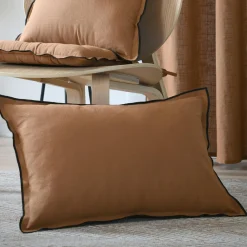 STOF Coussin rectangulaire coton (40 x 60 cm) Helios Camel Hot