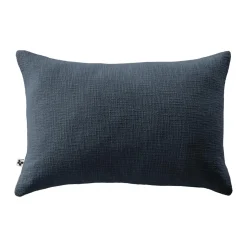 L'EFFET PAPILLON Coussin rectangulaire coton (40 x 60 cm) Sixtine Bleu nuit Hot
