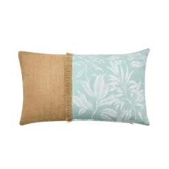 douceur d'intu017drieur Coussin rectangulaire coton (30 x 50 cm) Hera Bleu