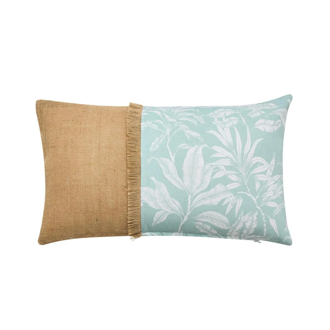 douceur d'intu017drieur Coussin rectangulaire coton (30 x 50 cm) Hera Bleu