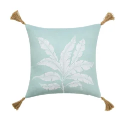douceur d'intu017drieur Coussin rectangulaire coton (30 x 50 cm) Hera Bleu