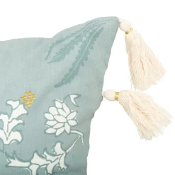 Atmosphera, cru017dateur d'intu017drieur Coussin rectangulaire coton (38 x 58 cm) Wild Vert céladon Online