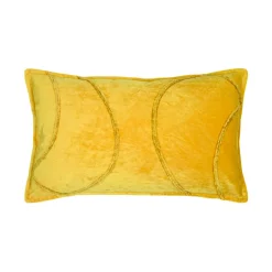 STOF Coussin rectangulaire coton (30 x 50 cm) Blokken Jaune moutarde Sale