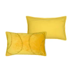STOF Coussin rectangulaire coton (30 x 50 cm) Blokken Jaune moutarde Sale