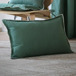 STOF Coussin rectangulaire coton (40 x 60 cm) Helios Vert Outlet
