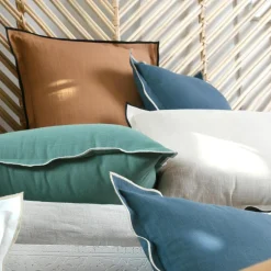 STOF Coussin rectangulaire coton (40 x 60 cm) Helios Vert Outlet