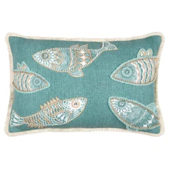 STOF Coussin rectangulaire coton (35 x 50 cm) Barbade Vert céladon New