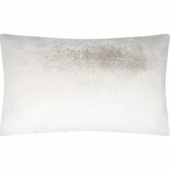 LOVELY CASA Coussin rectangulaire fausse fourrure (50 x 80 cm) Bostan Ecru New