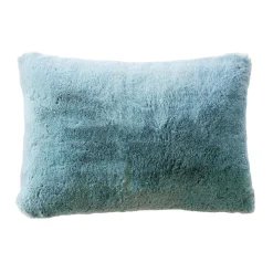 EMINZA Coussin rectangulaire fausse fourrure (40 x 60 cm) Finn Bleu Clearance