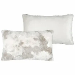 LOVELY CASA Coussin rectangulaire fausse fourrure (80 cm) Harald Beige Outlet