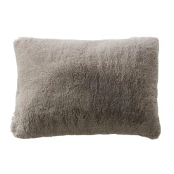 EMINZA Coussin rectangulaire fausse fourrure (40 x 60 cm) Finn Taupe Discount