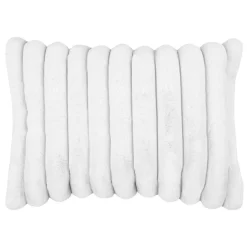 STOF Coussin rectangulaire fausse fourrure (50 x 80 cm) Polary Blanc Discount