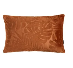 EMINZA Coussin rectangulaire flanelle (40 x 60 cm) Flore Cuivre