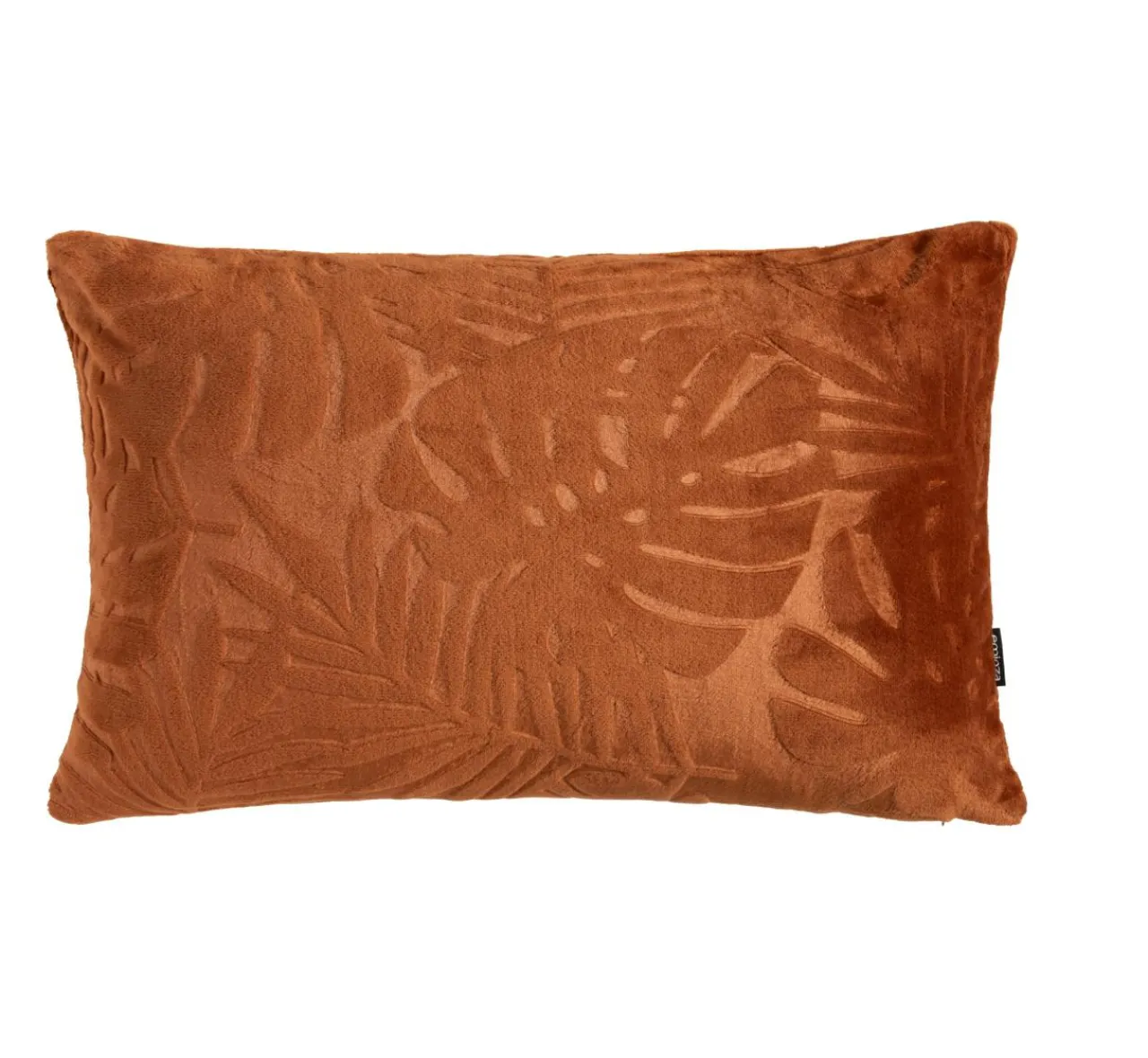 EMINZA Coussin rectangulaire flanelle (40 x 60 cm) Flore Cuivre